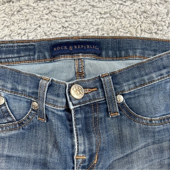 Rock & Republic Jeans Womens 2 Skinny Denim Classic Concert Party Denim Casual - Picture 2 of 5